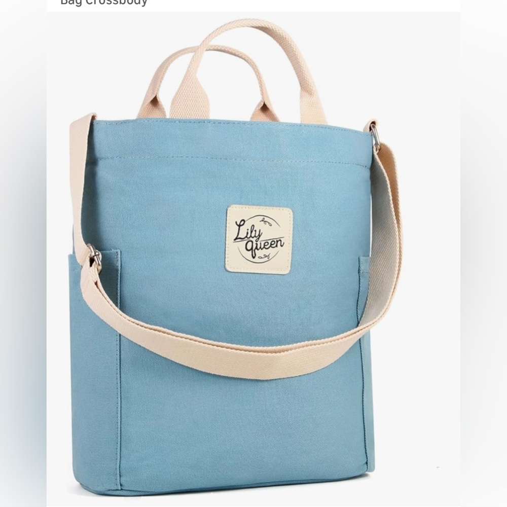 Lily Queen Blue Tote Bag